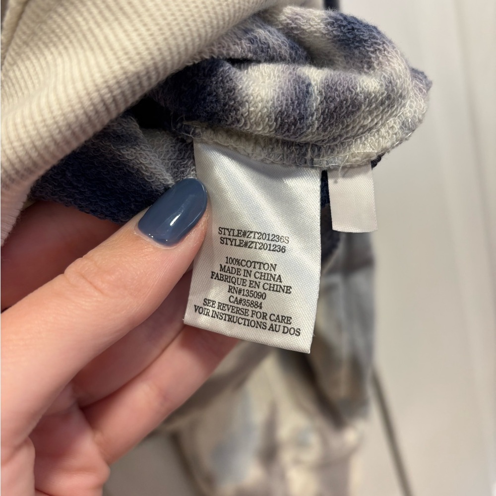 Z Supply Blue and Cream Patterned Top - Picture 3 of 3